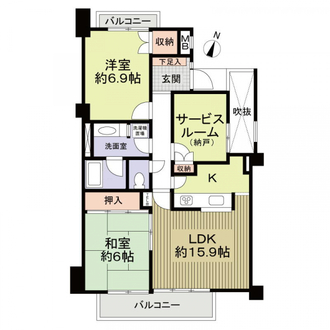 ダイアパレス八事表山の間取図