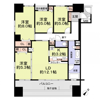 シティコーポ星ケ丘の間取図