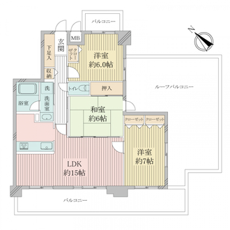 カルム御影の間取図