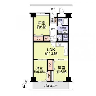 八事パークマンションの間取図