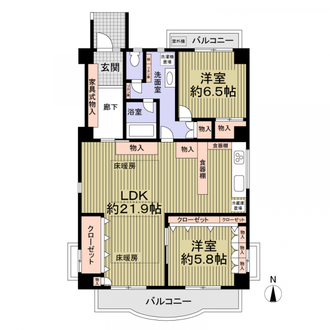 東桜マンションの間取図