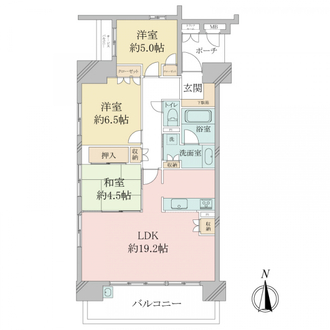 ルネシティパークス東三国の間取図