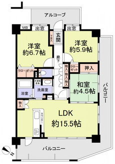 モントーレ須玖ガーデンコートの間取図