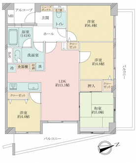 ワコーレ甲子園壱番町の間取図