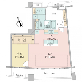 ザ・タワー大阪の間取図