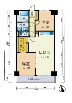 グランピアマンション青葉の間取図