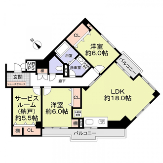 エスポア金山ＩＩの間取図