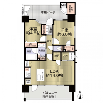 エステムプラザ名古屋ＵＸの間取図