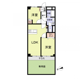 ドミール蓮根の間取図