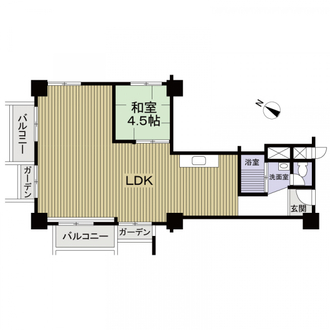 天白第三住宅３号棟の間取図
