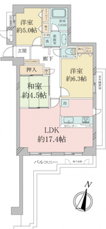 グランドメゾン芦屋翠ケ丘の間取図