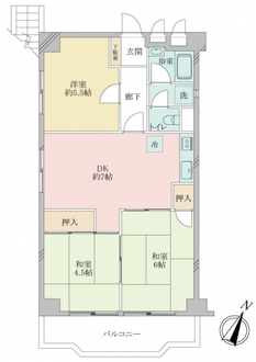 兵庫コーポラスの間取図