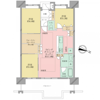 九大学研都市タワー１９の間取図