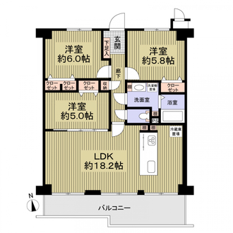 マイシティー高槻の間取図