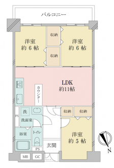 スターハイツ関目の間取図