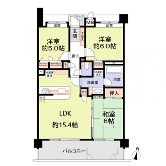 シティライフ多々良の間取図