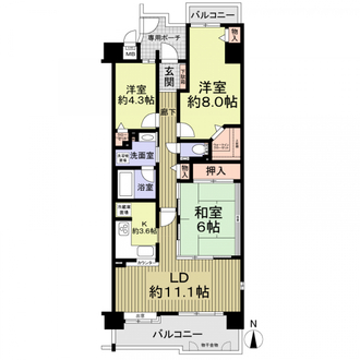 ユニライフ泉北深井駅前の間取図