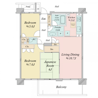 元住吉東パーク・ホームズの間取図