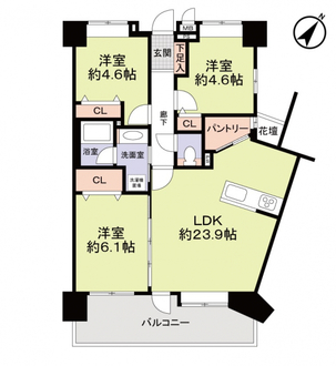 ＪＧＭベリテュード箱崎公園セカンドステージの間取図