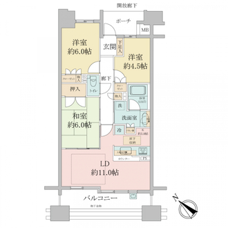 パークスクエア・レピア御幣島東公園の間取図