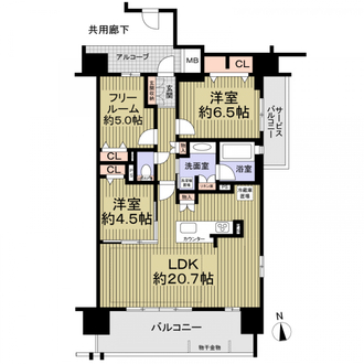 プレサンスロジェ金山セリエの間取図