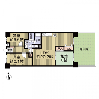 グランドパレス上須磨の間取図