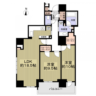 プラウドタワー栄の間取図