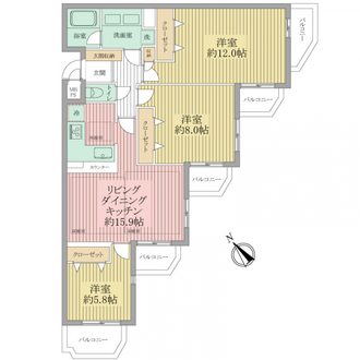 イトーピア上池台マンションの間取図