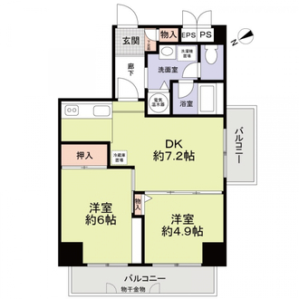 新板橋ビューハイツの間取図