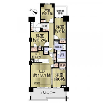 プラウド瑞穂汐路の間取図