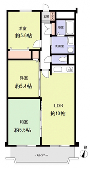 リリーハイツ陽明の間取図
