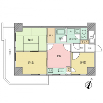 ライオンズマンション金町第２の間取図