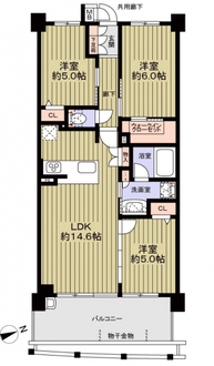 ダイアパレス徳重グランヒルズの間取図