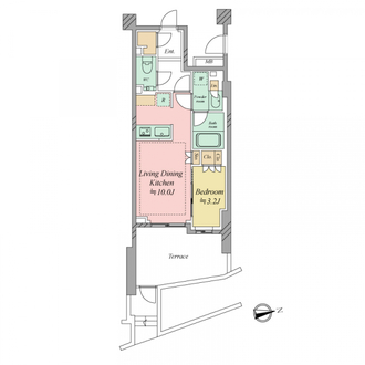 クレヴィア三軒茶屋の間取図