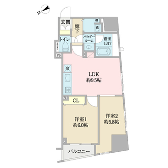 グランベル東京シークの間取図