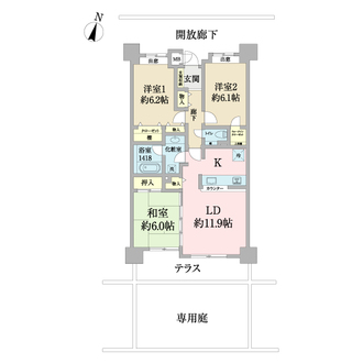 ダイアパレス京葉蘇我Ｖの間取図