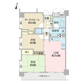 グランイーグル綱島の間取図