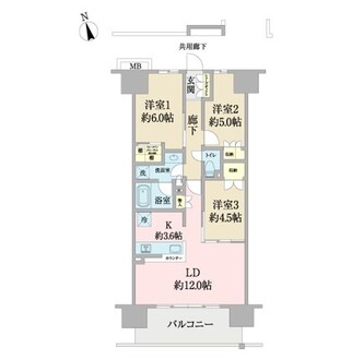 リビオシティ・ルネ葛西の間取図
