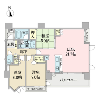 ルネサンス葛西デュアルフォート・アクアフォートの間取図