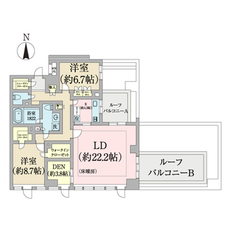 ディアナコート都立大学の間取図
