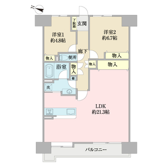 チュリス船橋金杉の間取図