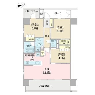 エクセレントシティ西葛西駅前の間取図