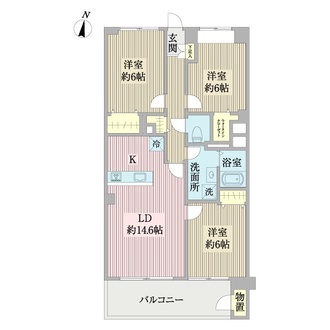 新松戸ハイツの間取図