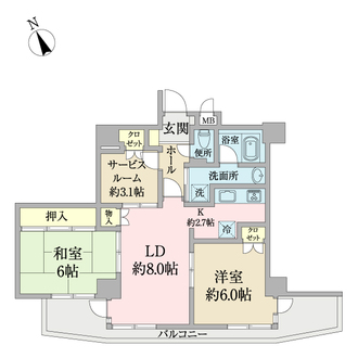 エクセル葛西臨海公園の間取図