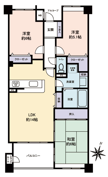 ネオステージ大宮の間取図