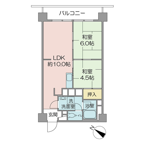 マンションニュー行徳第二の間取図