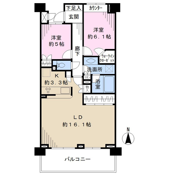 アルス習志野大久保の間取図
