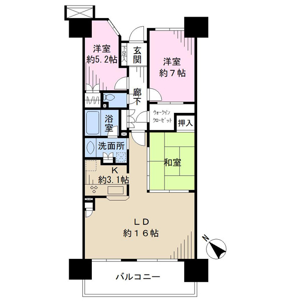 ライネスシティ千葉みなとの間取図