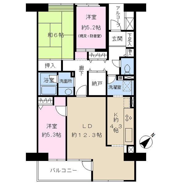 第五稲毛ハイツの間取図