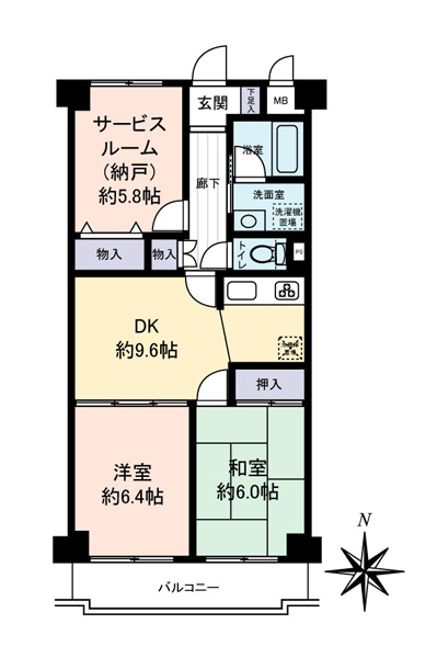 エンゼルハイム桜台の間取図